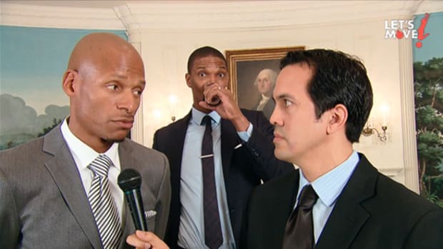 Fun with the Miami Heat at the White House